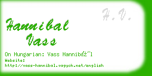 hannibal vass business card